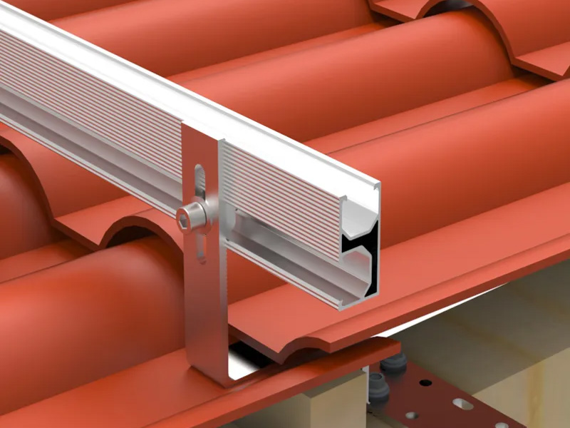 Aluminum Rail for Solar Roof Mounting System