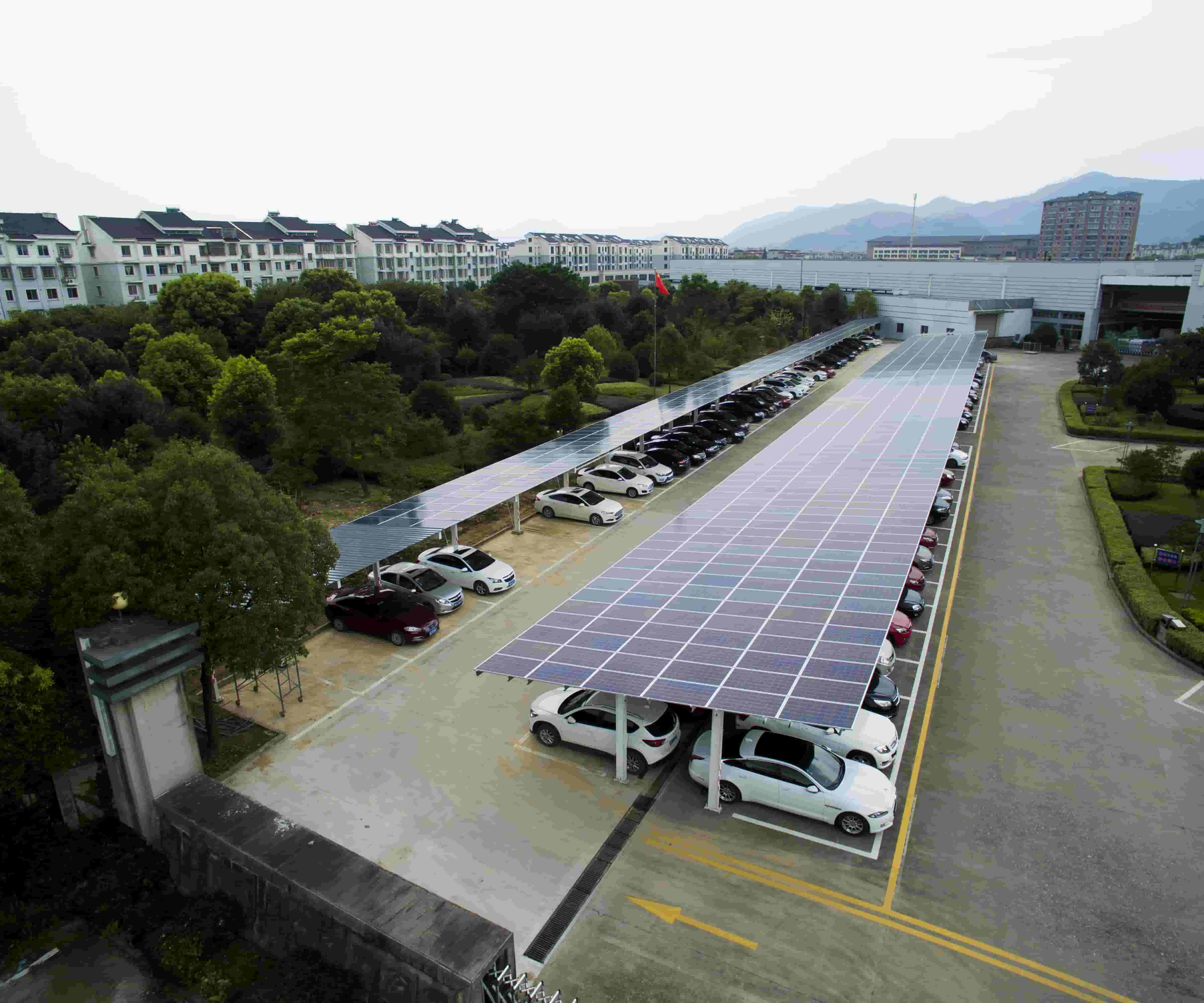 34KW Solar Carport-project in Japan