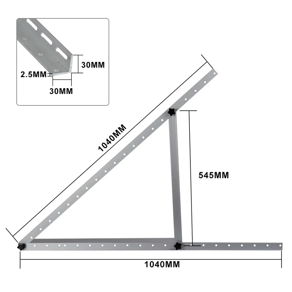 adjustable triangle solar brackets